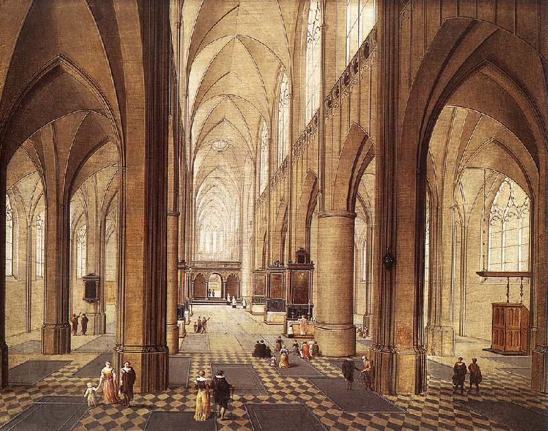 NEEFFS, Pieter the Elder Interior of a Church ag Norge oil painting art